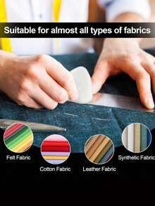 10pcs Triangle Tailor's Chalk, Sewing Fabric Chalk And Crease Marker Pen, Sewing Accessories, Erasable Fabric Marking Chalk Set, Multi-Color Sewing Pattern Marking Tools, Clothing Patch DIY Sewing Supplies