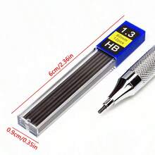 3/10-Piece Pack Of Mechanical Pencil Leads. Resin Leads. Specifically For Stationery, Writes Smoothly, Erasable, Suitable For Drawing Tools. Resin Leads Are Not Easily Broken. HB Resin Mechanical Pencil Leads, Writing Tools. Student Stationery. Back-To-School Essential. Essential For Learning. (0.5mm, 0.7mm, 0.9mm, 1.3mm) - Black - View 4