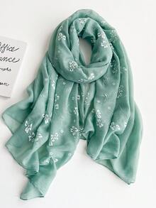 女士纯色提花围巾头巾头巾一体式配饰女士情人节情人节 - 彩色 - 查看 11