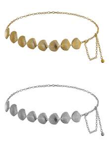 1 chiếc dây đeo eo nữ, dây trang trí váy phong cách boho cổ điển ánh kim, phụ kiện mùa hè. - Dây thắt lưng - Xem 1