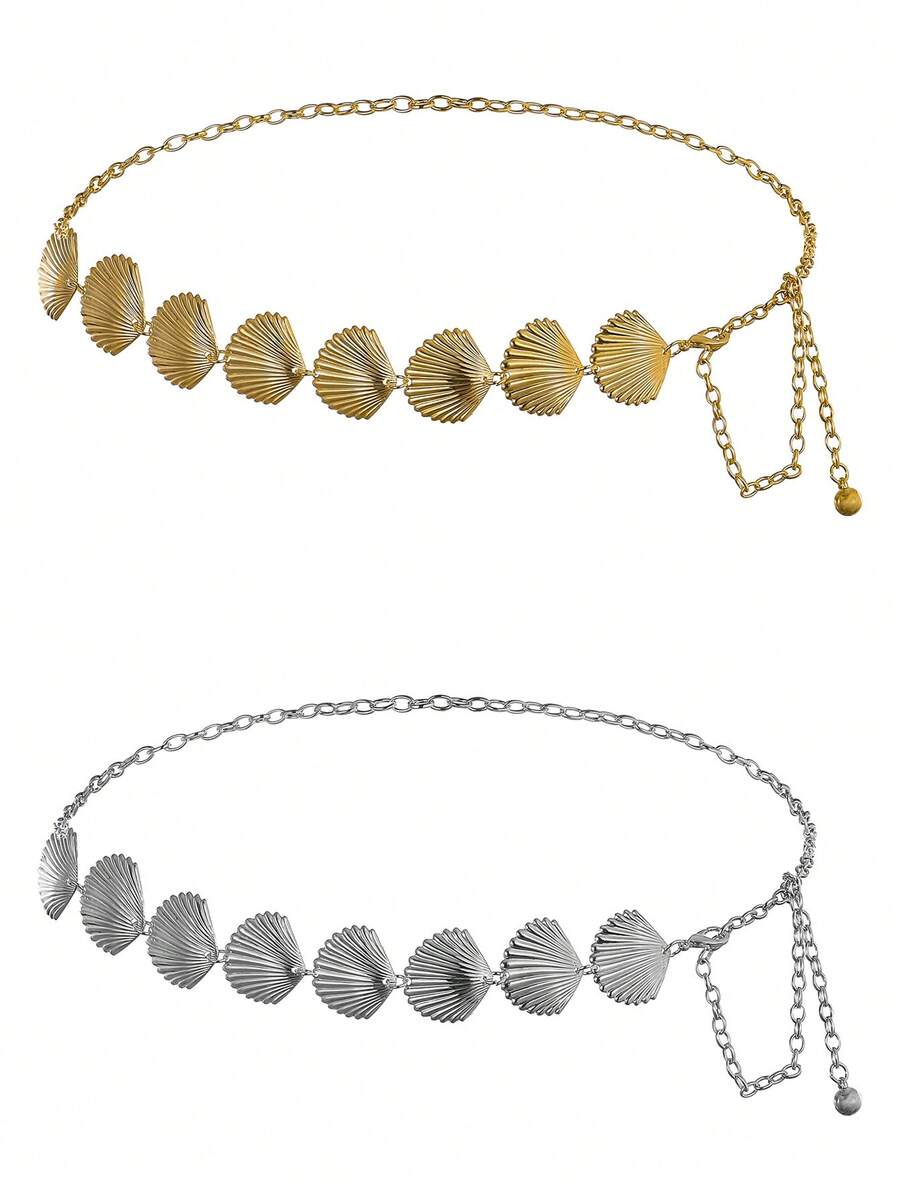 1 chiếc dây đeo eo nữ, dây trang trí váy phong cách boho cổ điển ánh kim, phụ kiện mùa hè. - Dây thắt lưng - Xem 1