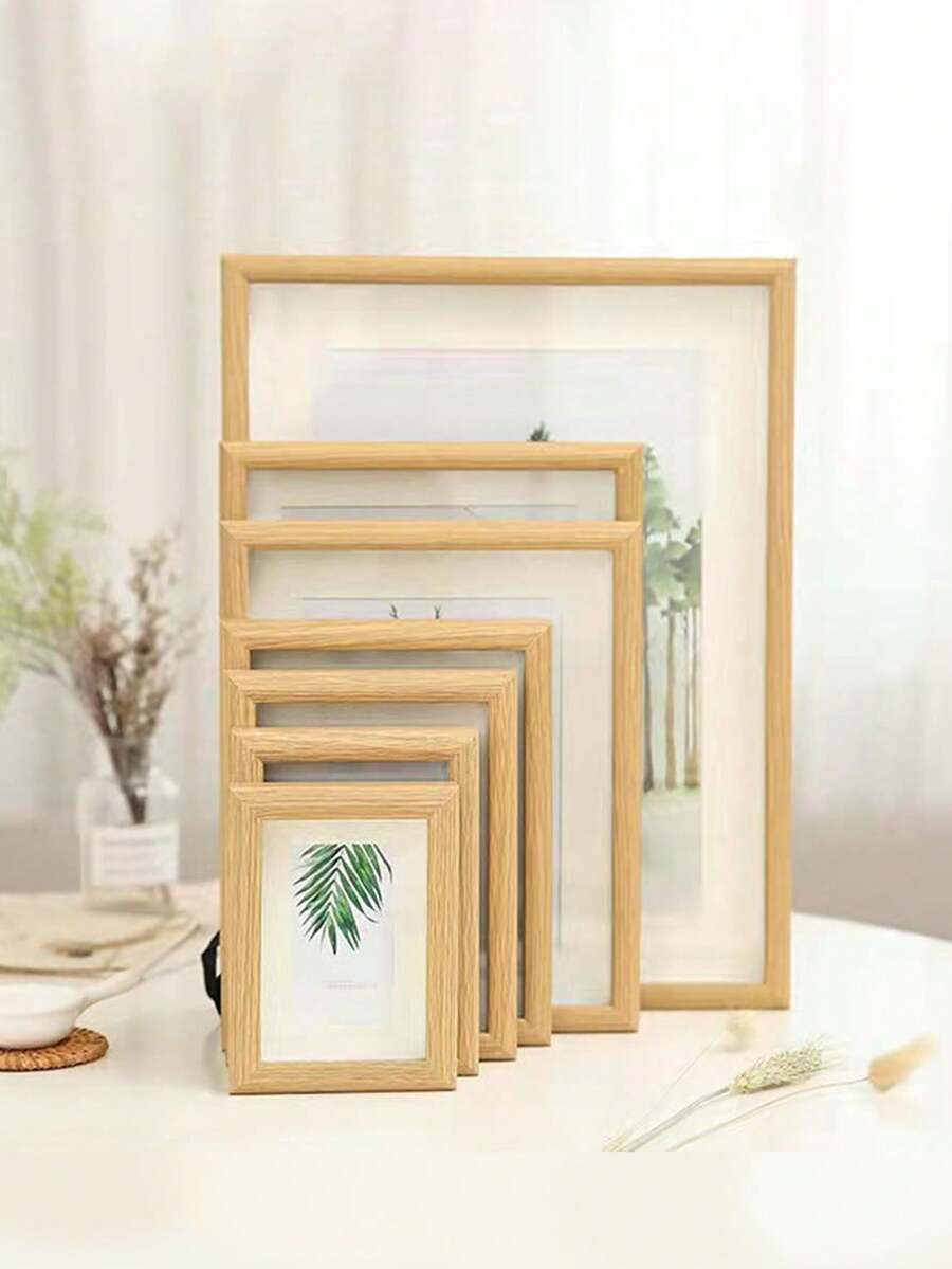 木质桌面装饰简洁相框创意镂空设计，适合酒吧、商店和独特空间的时尚家居装饰，返校季礼物