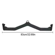 Steel Rubber Pulldown Bar 400kg/881.8lb Load Capacity 82cm/32.3in Length For Home Gym Cable Machine - Black - View 2