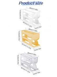 1pc Slide-Out Egg Holder,Anti-Fall,Refrigerator Egg Organizer,Transparent Egg Storage Holder,Special Egg Container For Refrigerator Door, Egg Holder, Kitchen Organizer,Space-Saving Refrigerator Side Door Storage Rack For Kitchen Organization,Egg Storage Box
