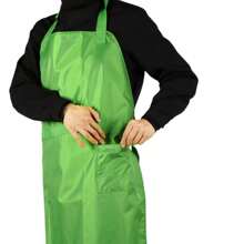 1 Stück grüne Garten-Mähschürze mit Vollschutz und Taschen - atmungsaktive Schutzschürze für Rasenpflege, Gartenarbeit und Landschaftsgestaltung, verstellbare Träger und große Taschen, unisex Outdoor-Bekleidung, funktionelle Gartenbekleidung