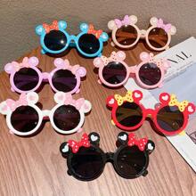 1 Fashion Glasses Cute, Elegant, Bow, Sunscreen Fashion Glasses, Fashion Glasses, Perfect For Birthday Parties And Gatherings