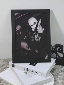 1pc, Frameable, Black And White Style, Human Figure Theme, Sign, Suitable For Living Room Decor, Bathroom Decor, Bedroom Decor, Suitable For Holiday Decoration - Multicolor - View 10