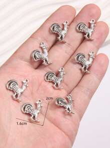 8pcs Cute Animal Shaped Zinc Alloy Pendants, DIY Jewelry Making For Necklace, Bracelet, Gift