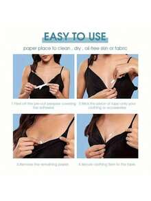 36pcs Solid Seamless Anti Leak Safey Double Sided Waterproof Sticker, Women's Lingerie & Underwear Accessories