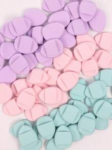 15/30/60pcs Mini Air Puff Sponges, Including Air Cushion Puffs, And Makeup Sponges, Suitable For Liquid Foundation, Powder, And Concealer. Cosmetic Sponge Set, Macaron-Color Scheme Cosmetic Puff, Foundation Make-Up Mixed Cosmetic Sponge - Nhiều màu - Xem 1