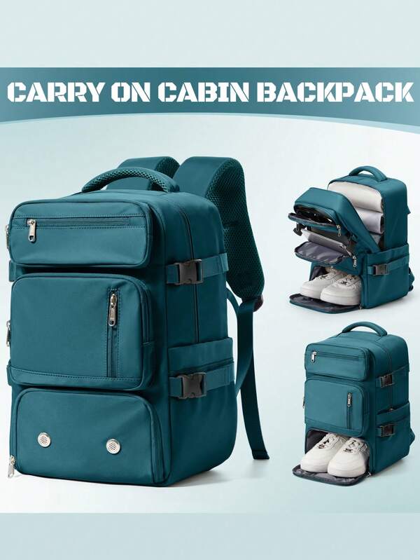 Travel Backpack Multiple Pockets Luggage Laptop Backpack For Men, 40x20x25 Cabin Bag, 20L Carry On Luggage Underseat Airline Approved Weekender Bag Flight Approved Carry On Backpack, Large Capacity Camping Hiking College Bag