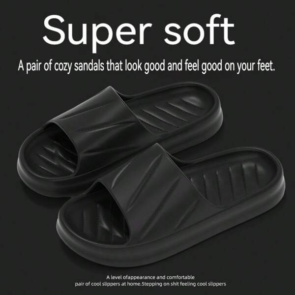 Sandales d'été rétro pour femmes en EVA souple noir et blanc, antidérapantes pour l'intérieur et l'extérieur, avec semelle rembourrée confortable. Design léger pour toutes les saisons, convient pour la famille et les tenues décontractées. Sandales pour femmes, sandales de bain, nécessités de voyage, accessoires de salle de bain, parfaites pour une utilisation intérieure/extérieure.