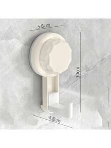 1pc Strong Vacuum Suction Cup Hook - No-Drill, Easy Install Wall Mount For Bathroom & Kitchen Storage, Storage Rack, Wall Hook, Storage Hook, Kitchen Accessories, Bathroom Accessories, Bedroom 1pc Strong Vacuum Suction Cup Hook - No-Drill, Easy Install Wall Mount For Bathroom & Kitchen Storage, Storage Rack, Wall Hook, Storage Hook, Kitchen Accessories, Bathroom Accessories, Bedroom Accessories - Multicolor - View 4