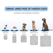 Almohadillas para pipí lavables para perros - Paquete de 2 almohadillas reutilizables de alta absorción y gruesas que previenen las fugas, antideslizantes, impermeables para entrenamiento de cachorros, corral, jaula, caja de parto, entrenamiento para ir al baño, gris - Hojas - Gris oscuro - Ver 6