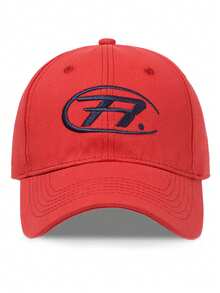 1pc Letter R Embroidered Soft Top Baseball Cap, Unisex Couple Cap, Retro Letter Design Sun Hat, Fashionable Travel Windproof Cap, Suitable For Travel, Hiking, Cycling - B - View 12