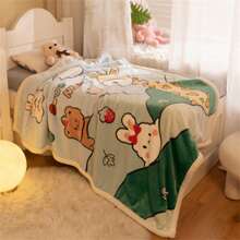 1 Pc Cartoon Dinosaur Pattern Blanket Summer Nap Baby Blanket Soft And Comfortable Fabric Air Conditioning Quilt 100*104 CM