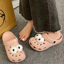 Zapatos Dongdong de dibujos animados súper lindos zapatillas lindas y ligeras antideslizantes en casa Eva Baotou - Rosa - Ver 4