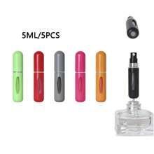 5pcs, 5ml Solid Color Refillable Perfume Bottle, Directly Filled With Perfume Bottle At The Bottom, Reusable Fine Spray Bottle, Makeup Bottle, Perfume Distribution Tool, With Storage Box, Available In Various Colors, Birthday Gifts For Family And Friends, Holiday Gifts, Travel Convenience - Multicolor - View 11