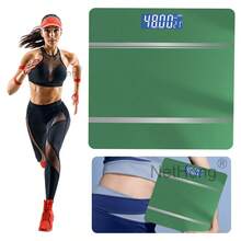 NetHong Digital Bathroom Scales 180KG Body Weight Weighing Scale Smart LED Electronic Back To School - Green - View 2
