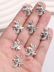 8pcs Cute Animal Shaped Zinc Alloy Pendants, DIY Jewelry Making For Necklace, Bracelet, Gift