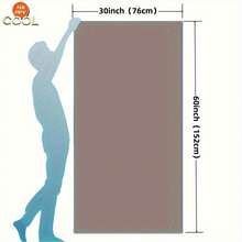 1pc Blue & White Floral Beach Towel - Tropical Hibiscus Prints - 30*60inch, Lightweight & Absorbent, Perfect For Swimming, Gym, Yoga - Ideal Travel Companion - 白色 - 查看 10