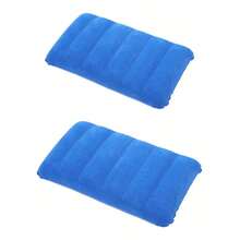 2 件充气“可折叠”字母图案毛绒 PVC 午睡枕 - 非常适合旅行和露营，自充气矩形睡垫，度假和户外的绝佳礼物 - 彩色 - 查看 9