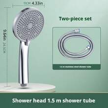 Multi-Function Shower Handheld Sprayer, Large Panel Showerhead With Liquid Silicone Holes, Suitable For Hot Water Heater