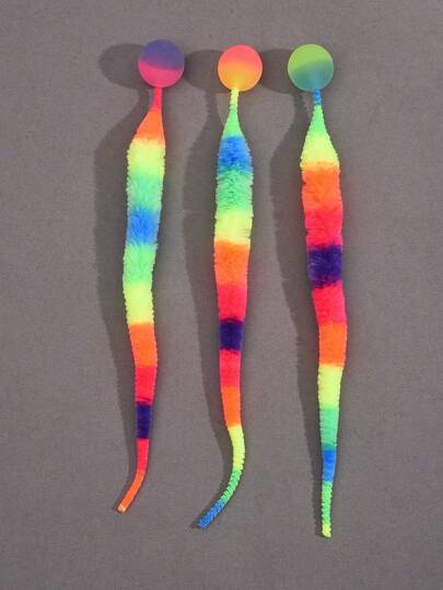 1 Pc Magic Cat Twisty Worm Ball Toys Wiggly Ball Assorted Variety For Indoor Cats The Color Of The Ball Is Random