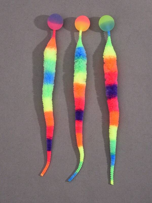 1 Pc Magic Cat Twisty Worm Ball Toys Wiggly Ball Assorted Variety For Indoor Cats The Color Of The Ball Is Random