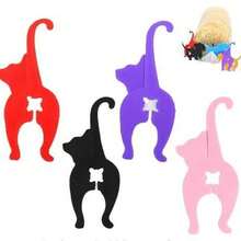 4pcs Cat Face Bread Clips, Dog & Cat Bread Bag Clips, Food Bag Clips - Multicolor - View 7