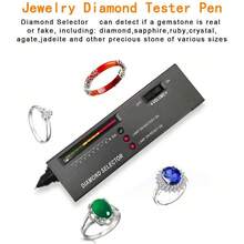 Professional Diamond Tester - Portable Electronic Diamond Tester Tool, High Precision Jewelry Diamond Tester For Precious Gems & Stones With 45x LED Magnifier - Black - View 4