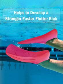 Aletas de entrenamiento de natación cómodas de silicona con cuchilla corta, flotantes, con bolsa de malla para hombres y mujeres adultos para fortalecer las piernas, esenciales de playa, accesorios de playa, flotador de piscina
