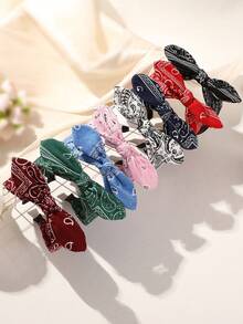 1pc Women's Vintage Bohemian Style Paisley Pattern Headband With Elegant Fabric Decoration, Casual And Versatile Accessory,Hairband,Hair Hoop Headbands Head Accessories - Multicolor - View 7