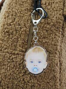 Llavero personalizado con foto, llavero personalizado con foto de mascota, llavero acrílico personalizado con foto de niños, encantos personalizables para bolsas, encantos para bolsos, encantos para bolsos para carteras, llaveros para mujeres/hombres, regalos de cumpleaños, aniversario, decoración de dormitorio, novia, novio, amigos, familia, estudiantes, madre, regalos únicos - Estilo A - Ver 5