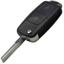 Carcasa plegable para llave remota con hoja sin cortar de 2/3/4 botones para VW Golf, Passat, Polo, Jetta, Touran, Bora, Sharan - Múltiples estilos - Ver 14