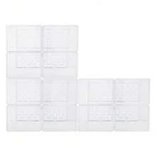 12-Stück Schuhkartons Stapelbare Schuhschachteln Schuhe Kartons Aufbewahrungsbox - Weiss - Übersicht 7