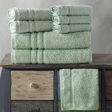 Green 6 Piece Bath Towels Set For Bathroom Original Turkish Cotton Soft, Absorbent And Premium 2 Bath Towels, 2 Hand Towels, 2 Washcloths - 綠色 - 查看 8