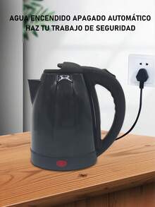 2 litros Hervidor eléctrico ebullición rápida, diseño elegante y funciones de,Ideal para un uso rápido y sencillo,Acero inoxidable,1000W. - Tipo de Enchufe A USA (110-127V) - Ver 2