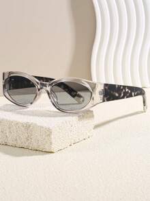 نظارة بتصميم عصري أوروبي وأمريكي، بتصميم عين القطة، إطار كبير، أذرع زخرفية للرجال والنساء