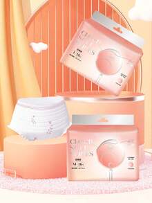 16pcs/30pcs Night Sanitary Napkins, Menstrual Pants, Ultra-Thin, Dry, Instant Absorption, Breathable And Odorless,Pants Napki,Overnight Protection Pants,Leak-Proof Period Underwear,Absorbent Underwear - White - View 5