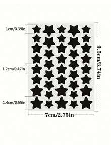 1400/1120/560/280 Pcs Star Stickers, Halloween And Christmas Decorative Stickers, Colorful Pentagram Stickers, Suitable For Party, Holiday Photo Decoration, Face Decoration (1 Sheet Per Color), For Decoration Only (Not For Makeup), Cosmetics, Inexpensive, Room Decoration, Vanity, Travel, Bedroom, Makeup Accessories, Inexpensive, Christmas Gift, Cosmetics, Makeup Tools, Cheap Goods, Gifts, Women's Gifts, Christmas Gifts - Multicolor - View 11