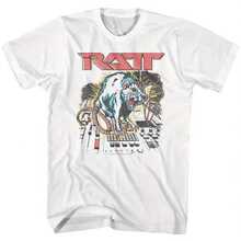 Ratt 80'S Band Rat On Studio Music Controller Adult T Shirt Heavy Metal Music - 白色2 - 查看 1