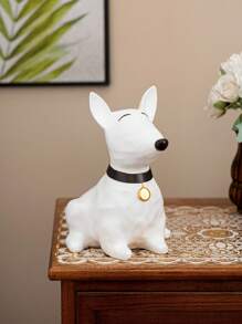 1 Peça Figura Decorativa de Resina em Forma de Cachorro, Decoração em Estilo Cartoon, Adequado para Decoração de Casa, Quarto, Hotel, Restaurante, Presente de Formatura, Lembrança de Casamento, 2 Tamanhos Disponíveis