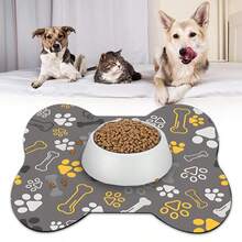 1 pezzo Tappetino per la pappa per animali domestici, tappetino assorbente per cibo di gatti e cani, tappetino per animali domestici impermeabile e anti-gocciolamento, senza macchie e facile da pulire, adatto per contenere acqua e cibo per animali domestici, accessori per animali domestici, tappetino per pasti per animali domestici adatto per bevitori sporchi e disordinati