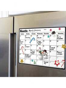 1pc Refrigerator Whiteboard Magnetic Calendar, World Cup Match Event Calendar, Monthly Household Planning Memo Planner Menu Magnetic Calendar, Refrigerator Calendar, Magnetic Dry Erase Calendar, Kitchen Decor, Refrigerator Planner Monthly Planner, Refrigerator Accessories For Chore Charts And Menu Planning (Various Sizes)