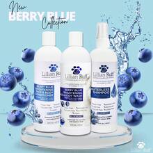 Berry Blue Brightening Face And Body Wash For Dogs - Blueberry Shampoo - Remove Tear Stains, Hydrate Dry Itchy Skin, Add Shine & Luster To Coats (Berry Blue Brilliance Bundle) - Multicolor - View 5