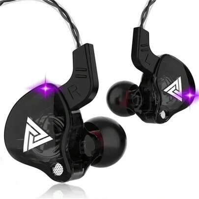 Auriculares alámbricos QKZ AK6 originales con conductor de cobre HiFi, para carreras y deportes, con sonido estéreo de graves, auriculares in-ear con micrófono de 3,5 mm