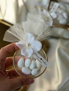 5/10/20pcs 75mm 80mm Handmade Personalized Wedding Gifts, Preferences, Gold Circle Decorative Accessories For Shower Gifts