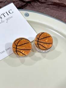 发夹 5 件可爱迷你运动发夹（篮球、足球、棒球、乒乓球），节日送给她的完美礼物发饰优雅爪夹，学校用品，大学