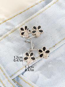 Summer Gift Women Adjustable Metallic Buckle Secure Pants Skirts Clip Mothers Day Special Casual Wardrobe Essential Fashion Earrings